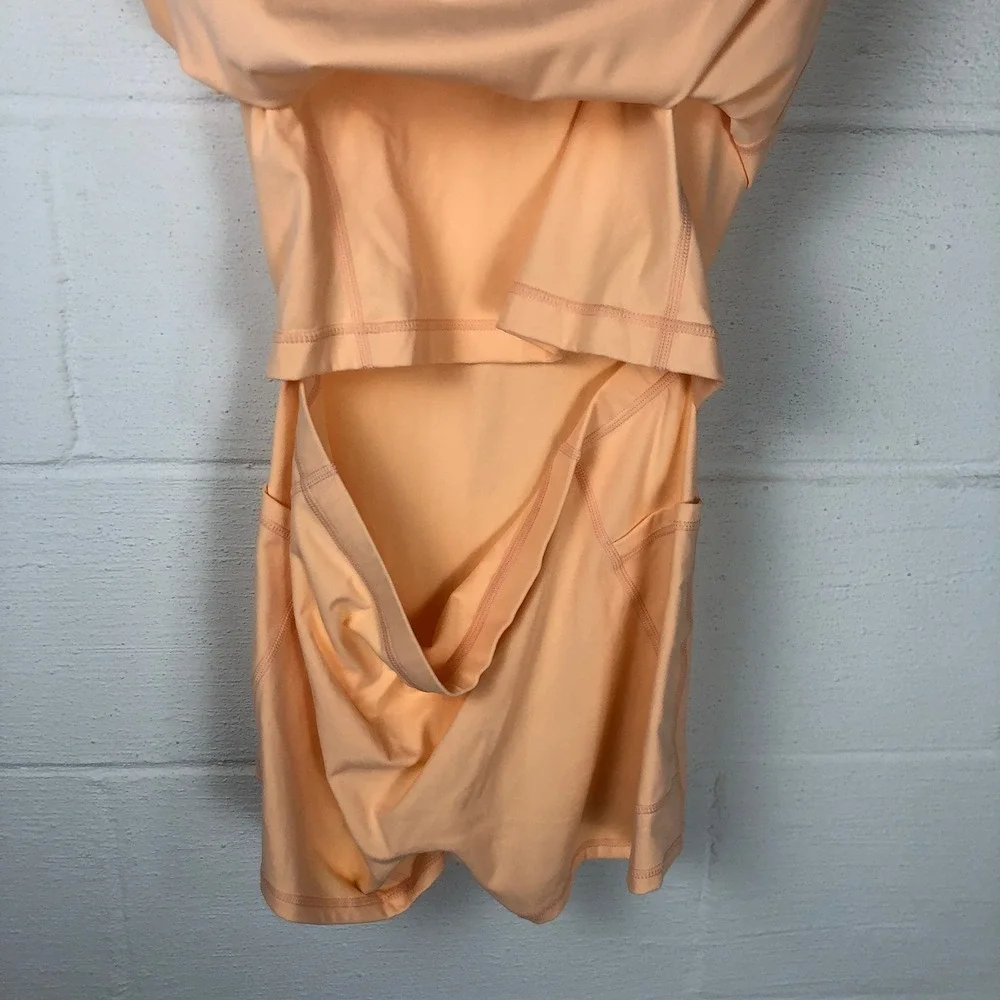 Halara SoftlyZero Plush Backless Active Dress Size M Apricot Sherbet Active - Picture 6 of 12